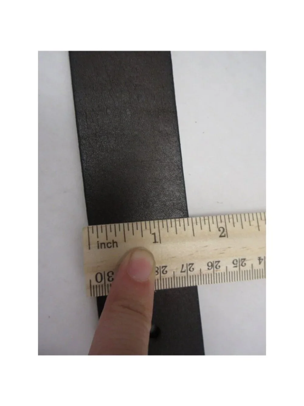 VGT Polo Ralph Lauren Belt 46 Italian Leather Silver Buckle Classic